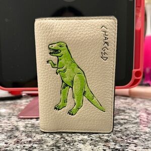 Coach Dinosaur Card Holder